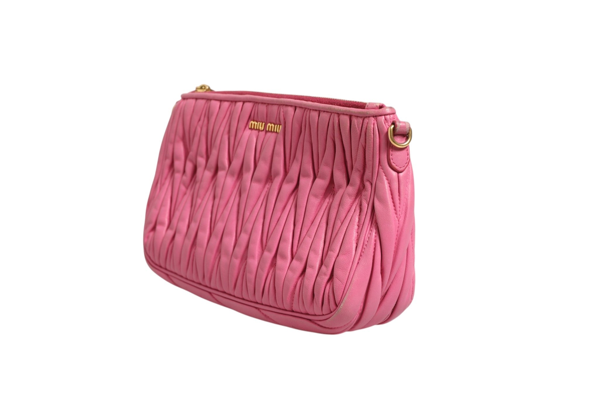 Miu Miu Matelassé Leather Shoulder Women's Bag ( )