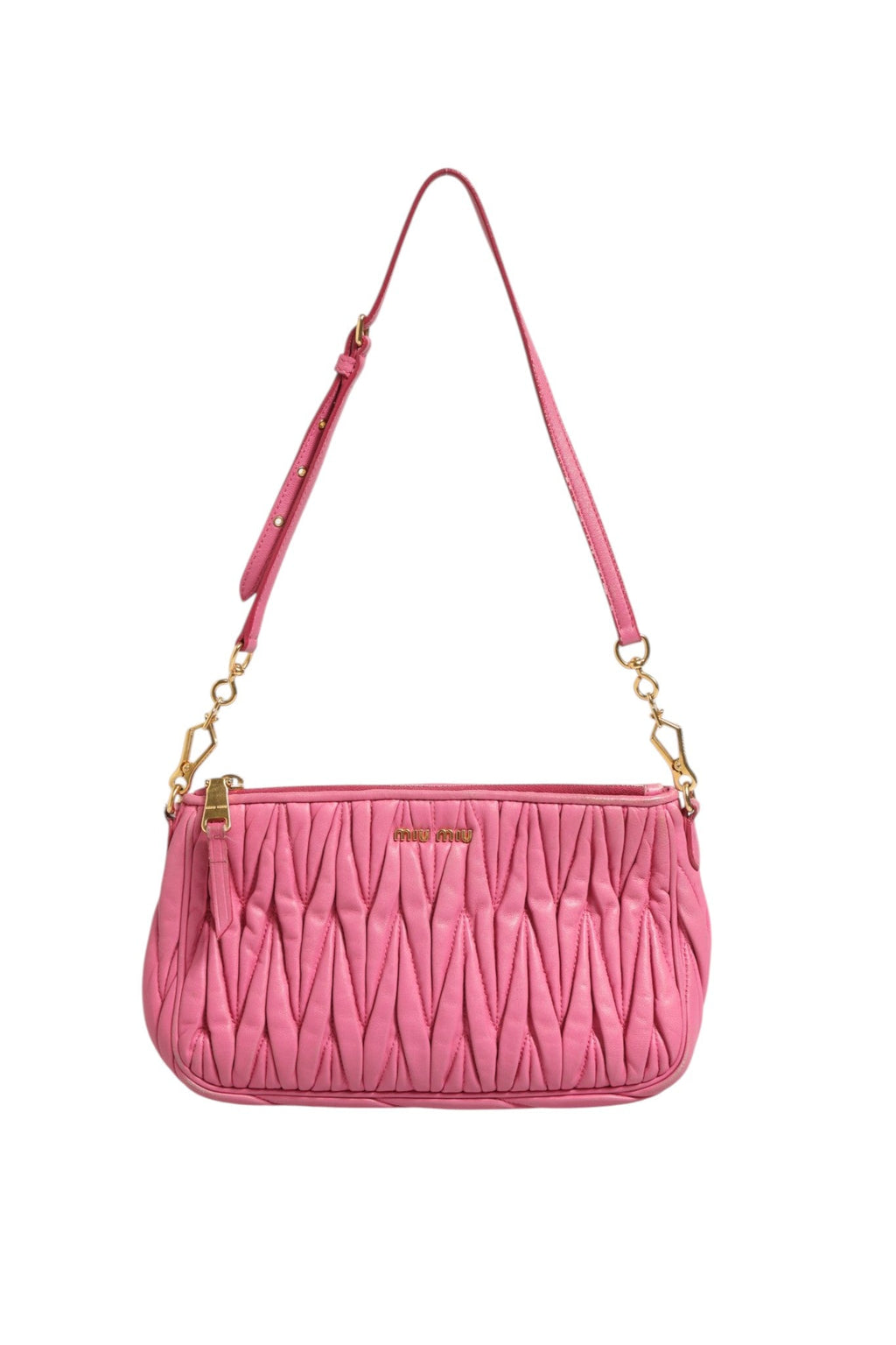 Miu Miu Matelassé Leather Shoulder Women's Bag ( )