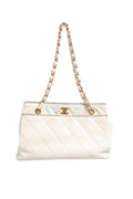 Chanel Shiny Calfskin Quilted Mini 22 White Women's 1792563 ( )