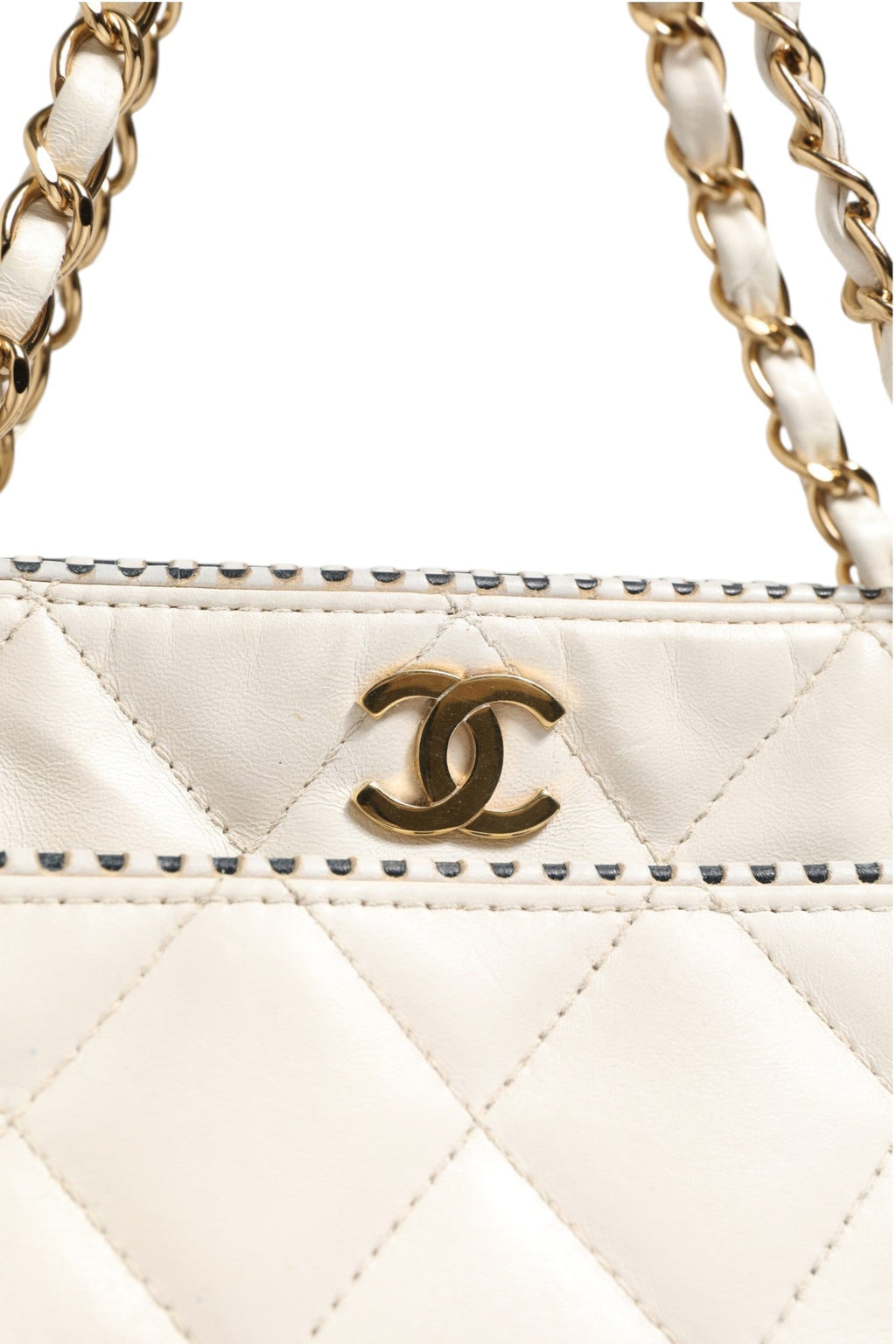 Chanel Shiny Calfskin Quilted Mini 22 White Women's 1792563 ( )