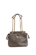 Fendi Brown Quilted Lambskin Leather Dotcom Click Small Shoulder Women's Bag ( )