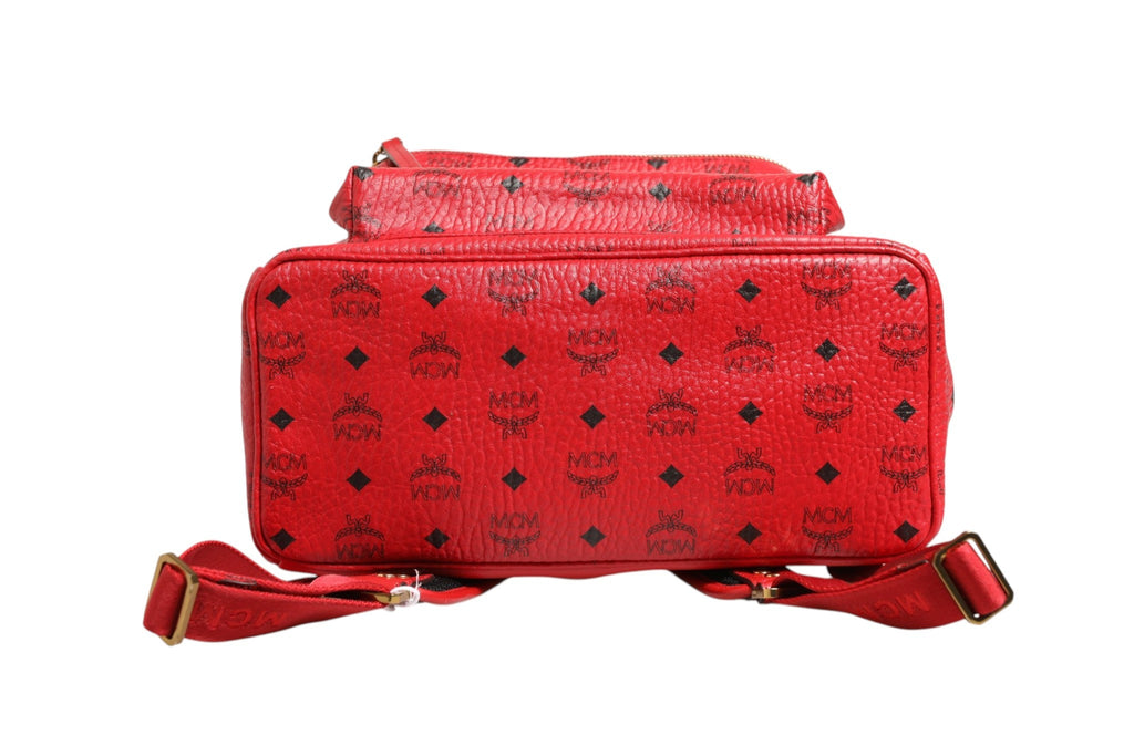 MCM Medium Stark Studded Visetos Backpack - Women's Red ( )