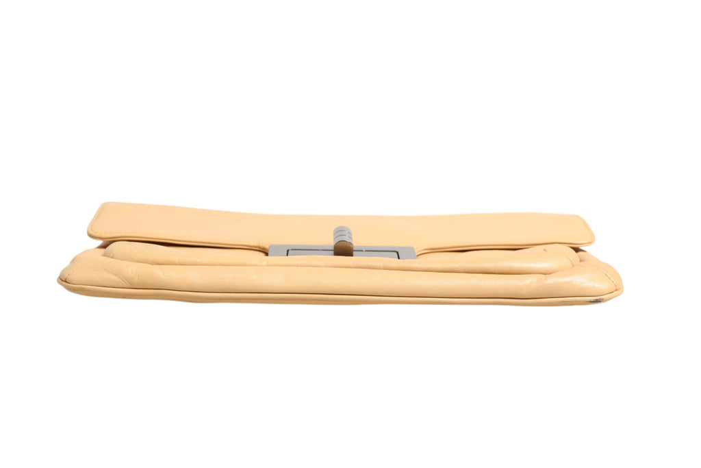 Chanel Beige Lambskin Giant Reissue Mademoiselle Lock Flap Women's Bag ( )