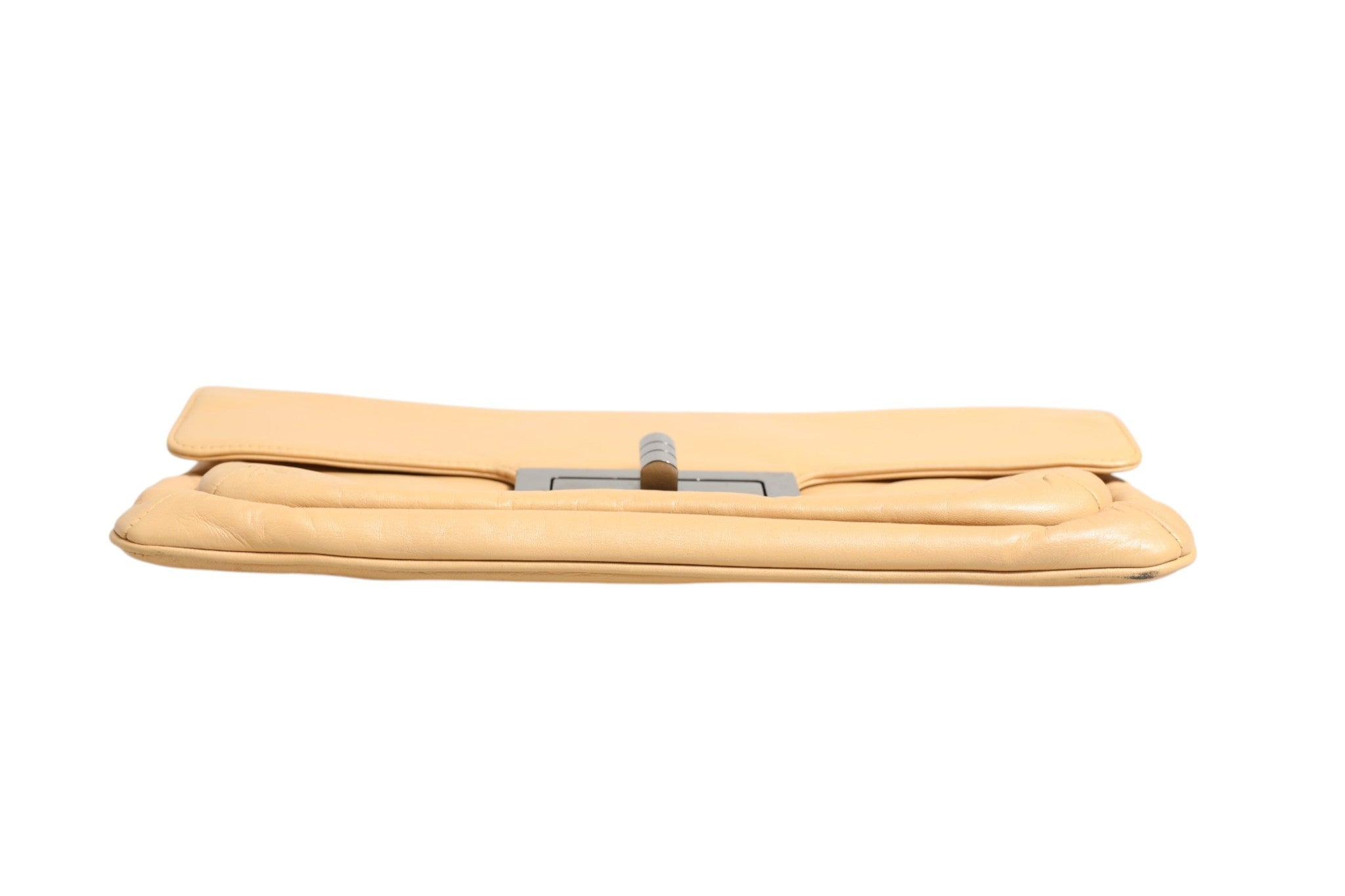 Chanel Beige Lambskin Giant Reissue Mademoiselle Lock Flap Women's Bag ( )