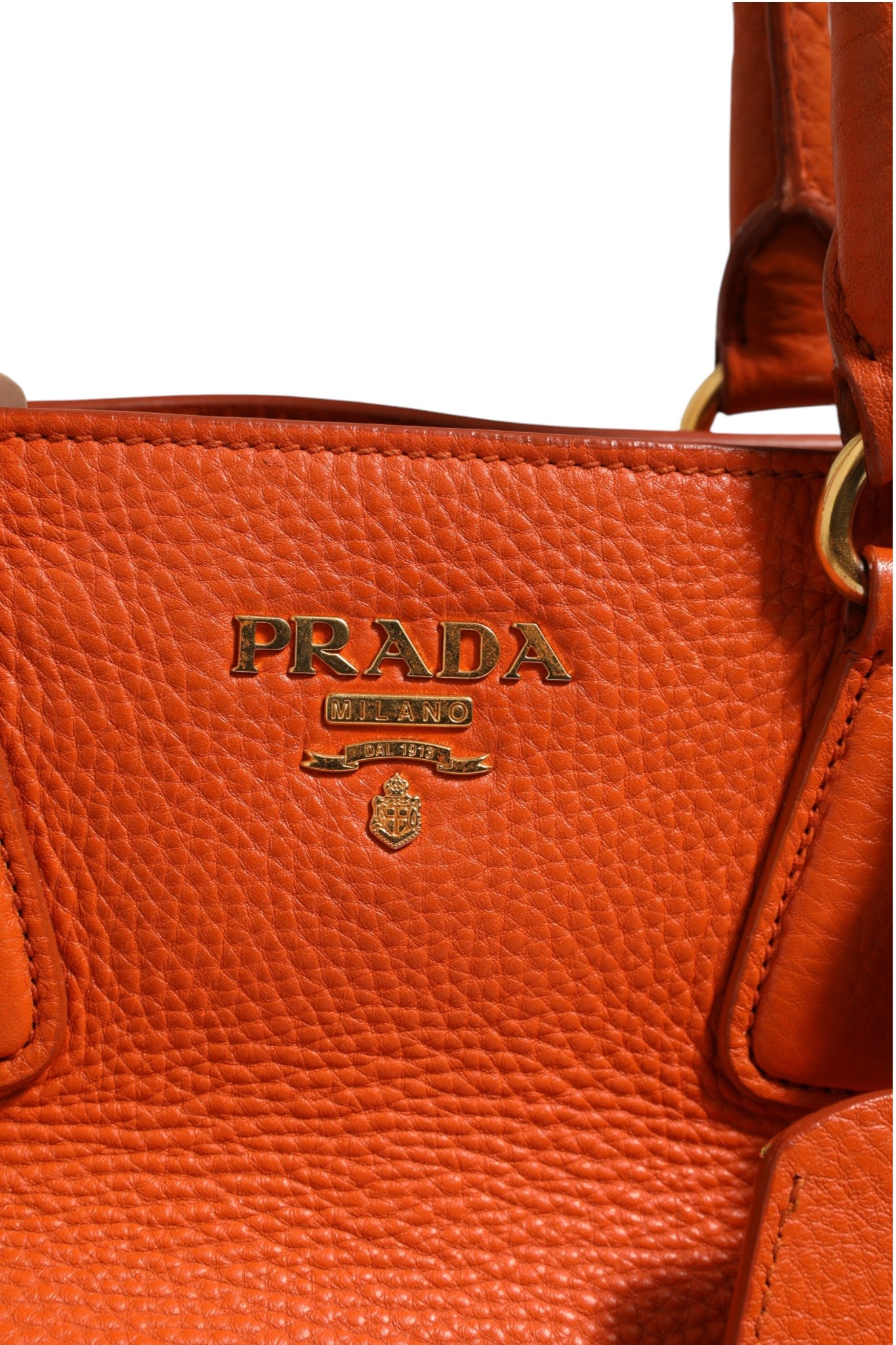 Prada Vitello Daino Leather Tote Women's Bag ( )