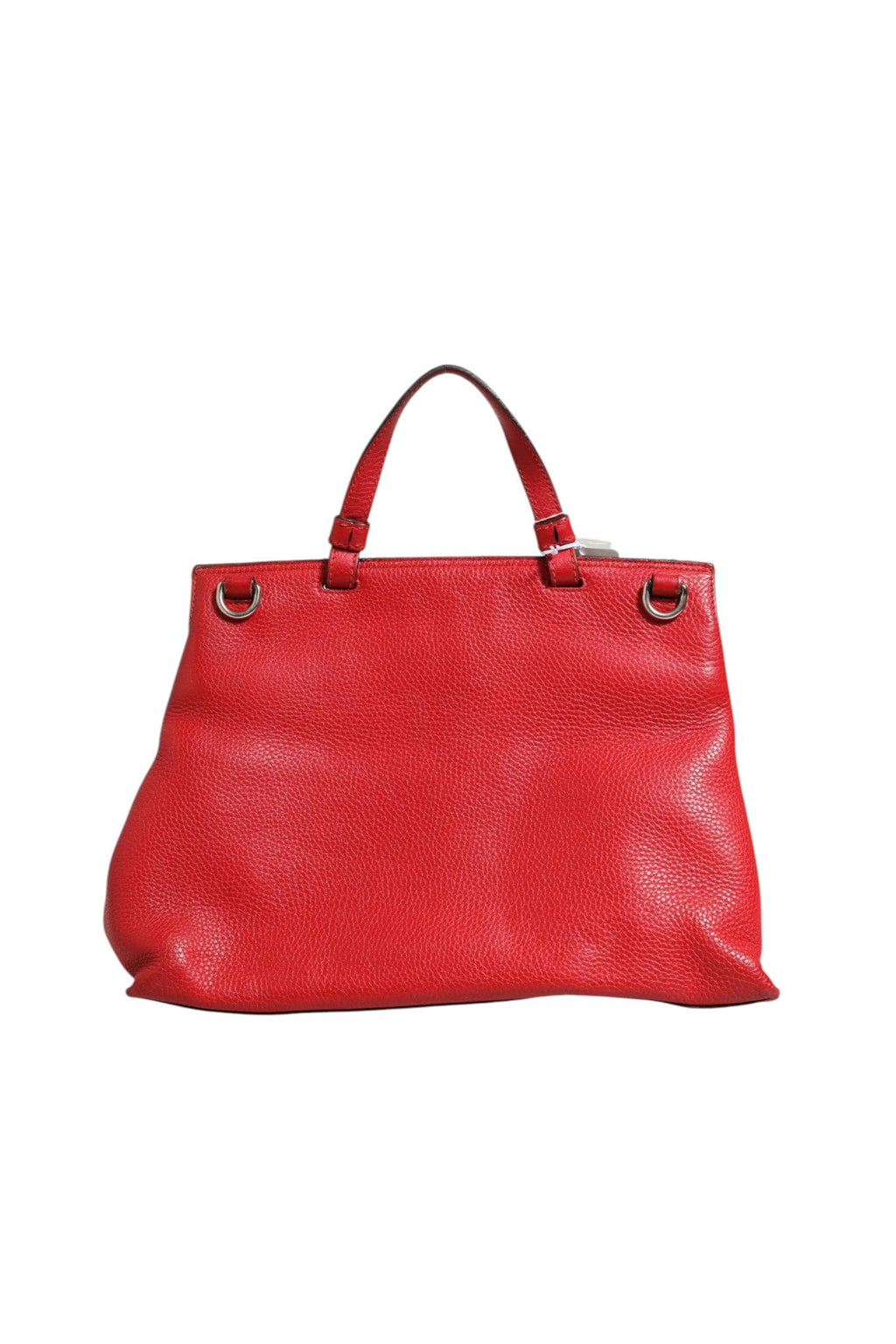 Gucci Red Leather Bamboo Daily Tote Crossbody Women's Bag ( )