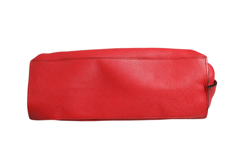 Gucci Red Leather Bamboo Daily Tote Crossbody Women's Bag ( )