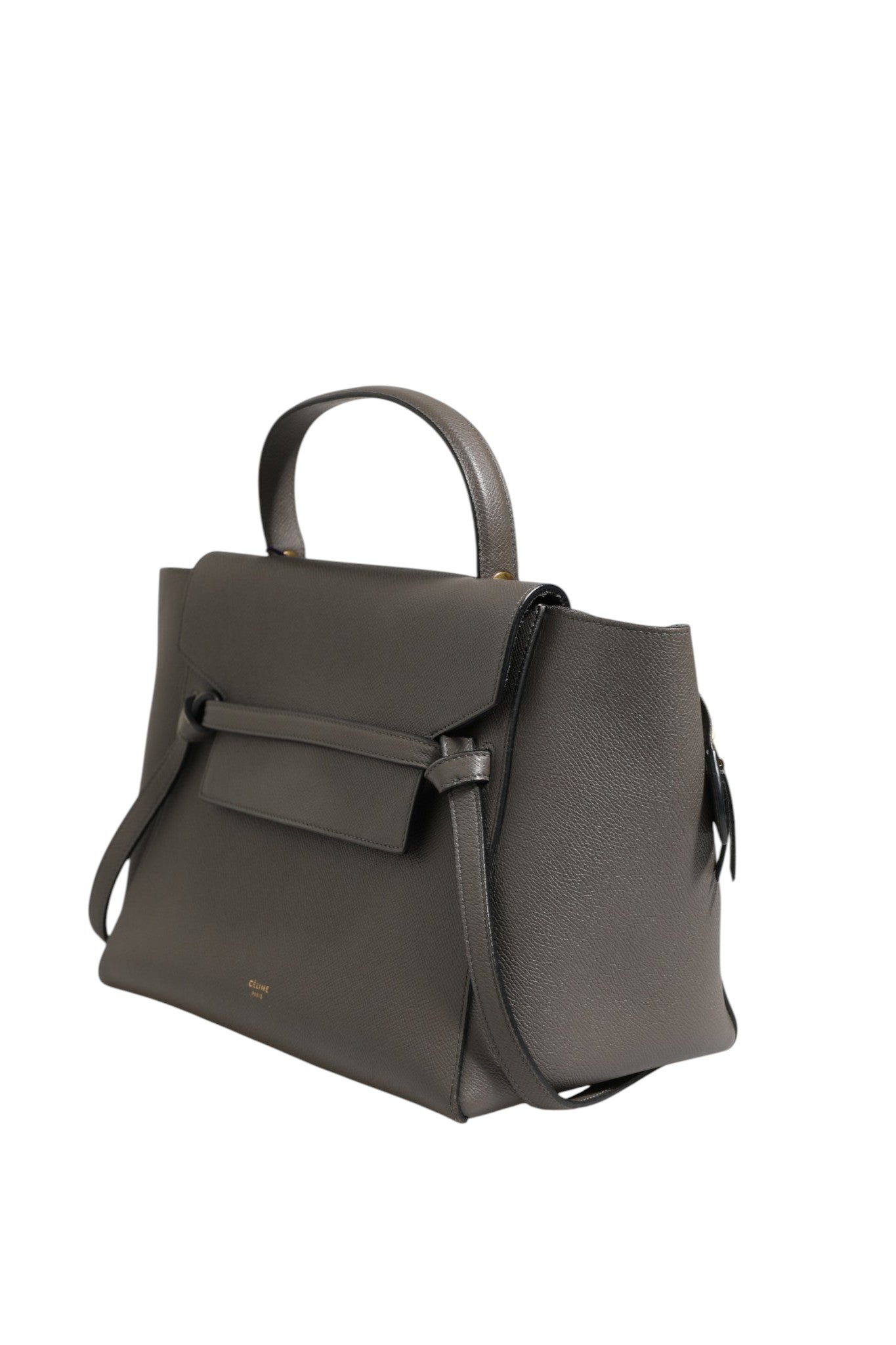 Celine Nano Belt Bag in Grained Calfskin Women's Grey ( )