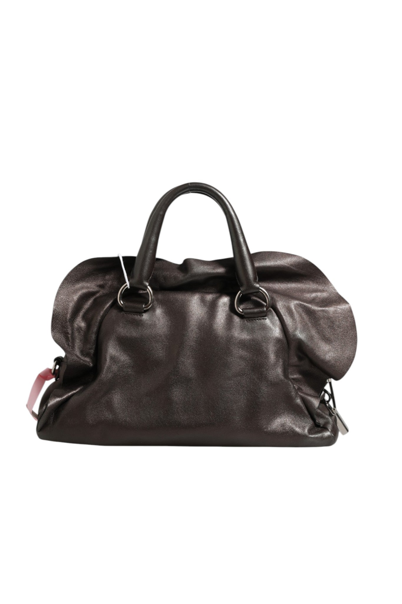 Prada Metallic Nappa Leather Ruffle Shoulder Women's Bag ( )
