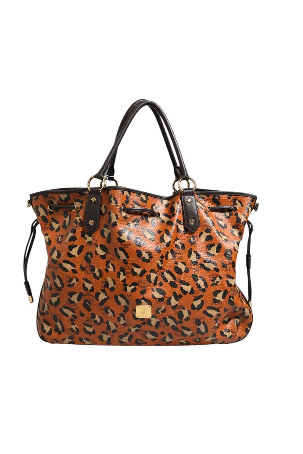 MCM Visetos Leopard Aren Medium Shopper Women's Tote ( )