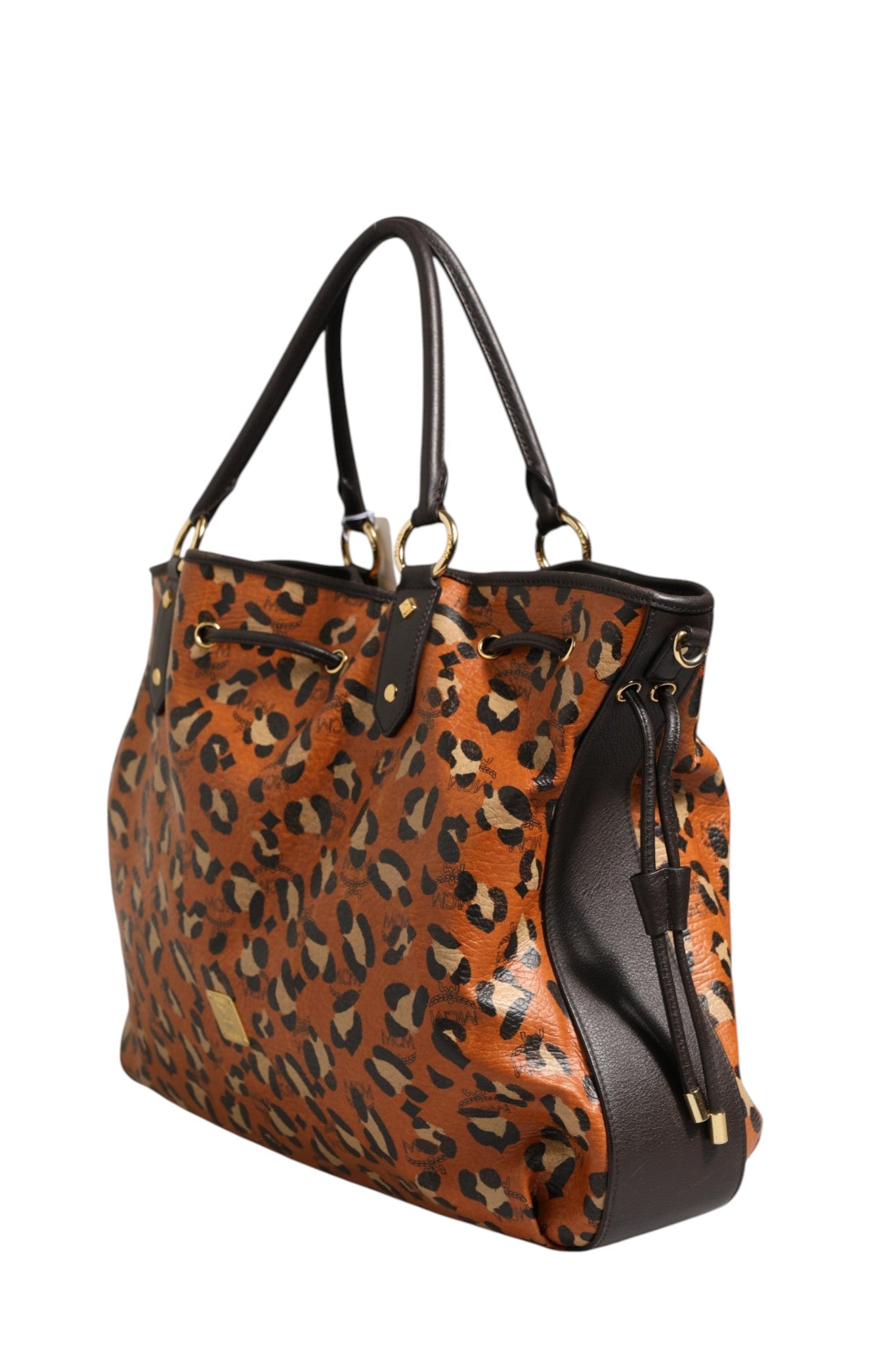 MCM Visetos Leopard Aren Medium Shopper Women's Tote ( )