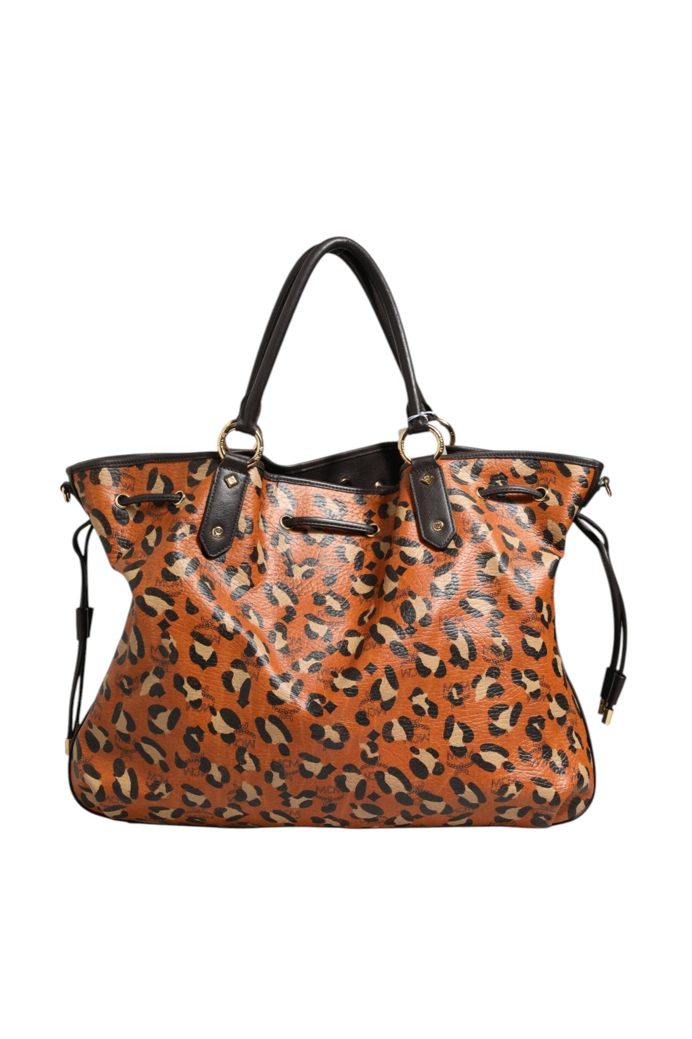 MCM Visetos Leopard Aren Medium Shopper Women's Tote ( )