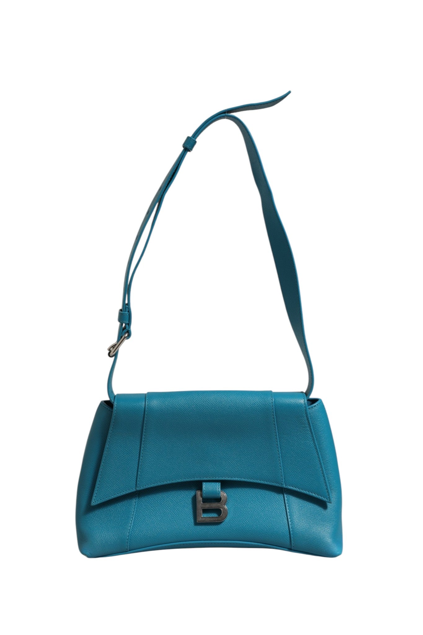 Balenciaga Calfskin S Downtown Blue Shoulder Women's Bag ( )