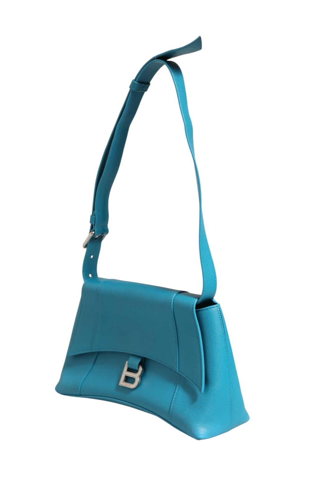 Balenciaga Calfskin S Downtown Blue Shoulder Women's Bag ( )