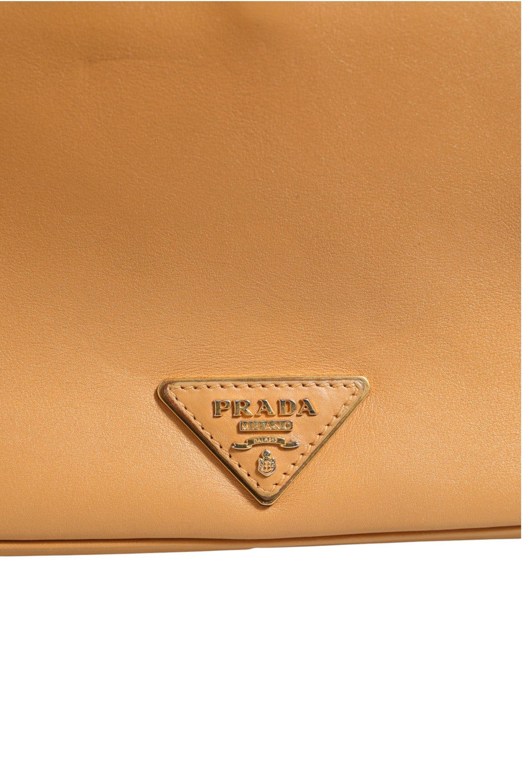 Prada Sidonie Beige Pebble Leather shoulder Women's bag ( )