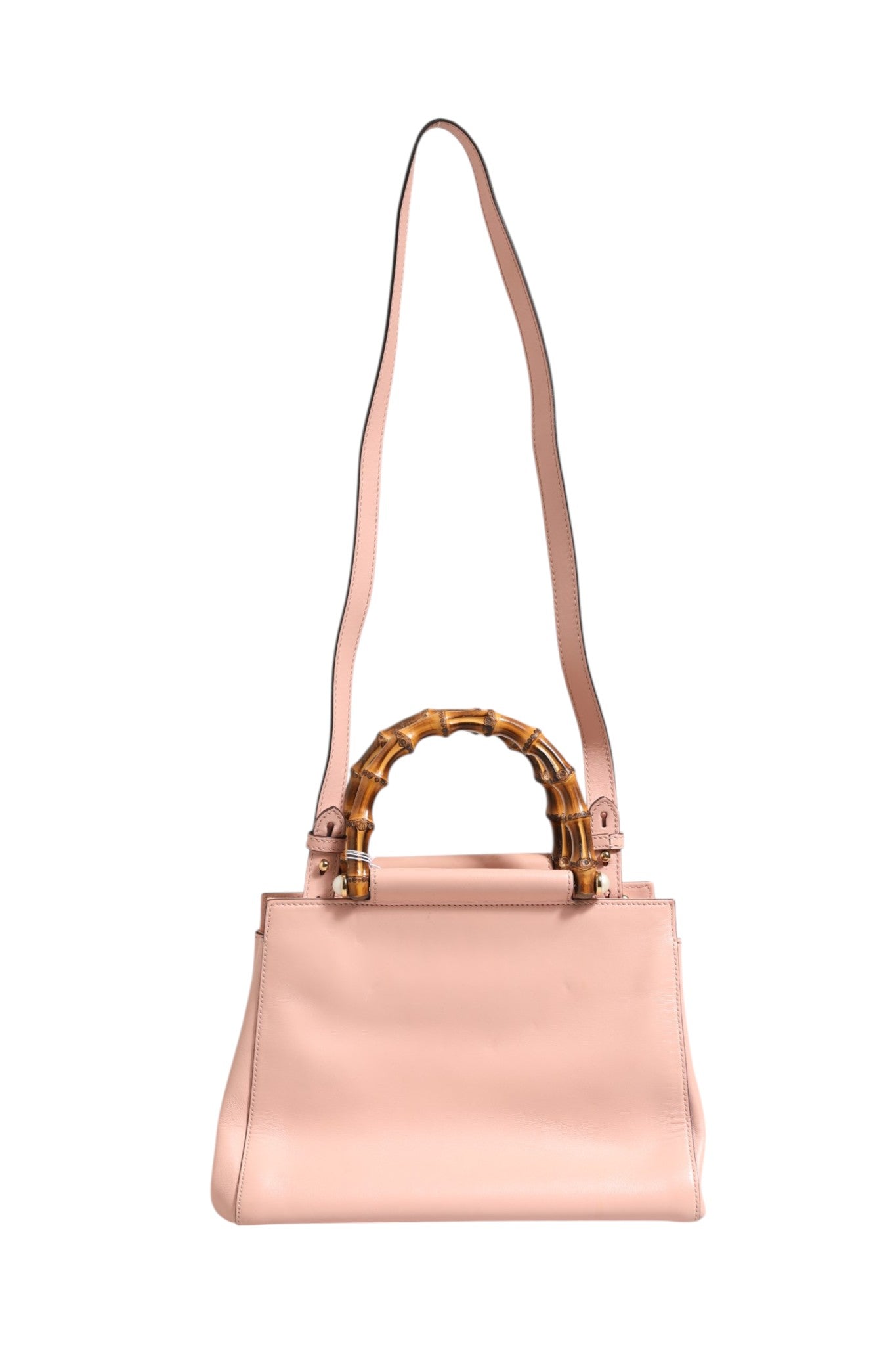 Gucci Pink And White Calfskin Small Nymphaea Top Handle Women's Bag ( )