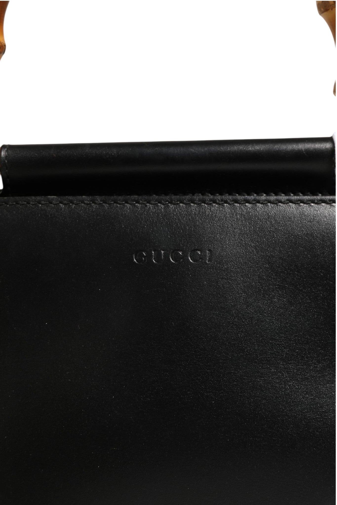 Gucci Nymphaea Bamboo Top Handle Leather Women's Bag ( )