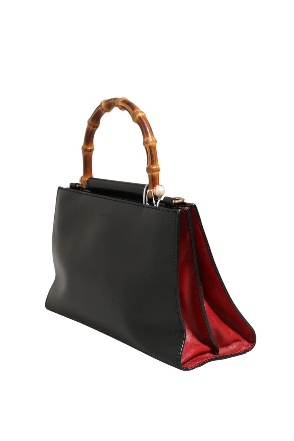 Gucci Nymphaea Bamboo Top Handle Leather Women's Bag ( )