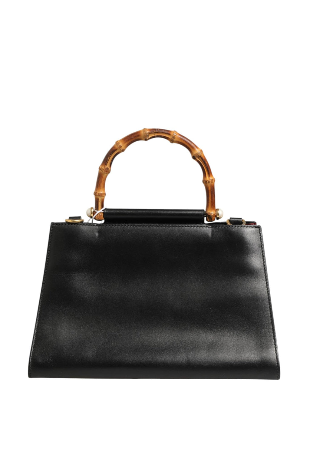 Gucci Nymphaea Bamboo Top Handle Leather Women's Bag ( )