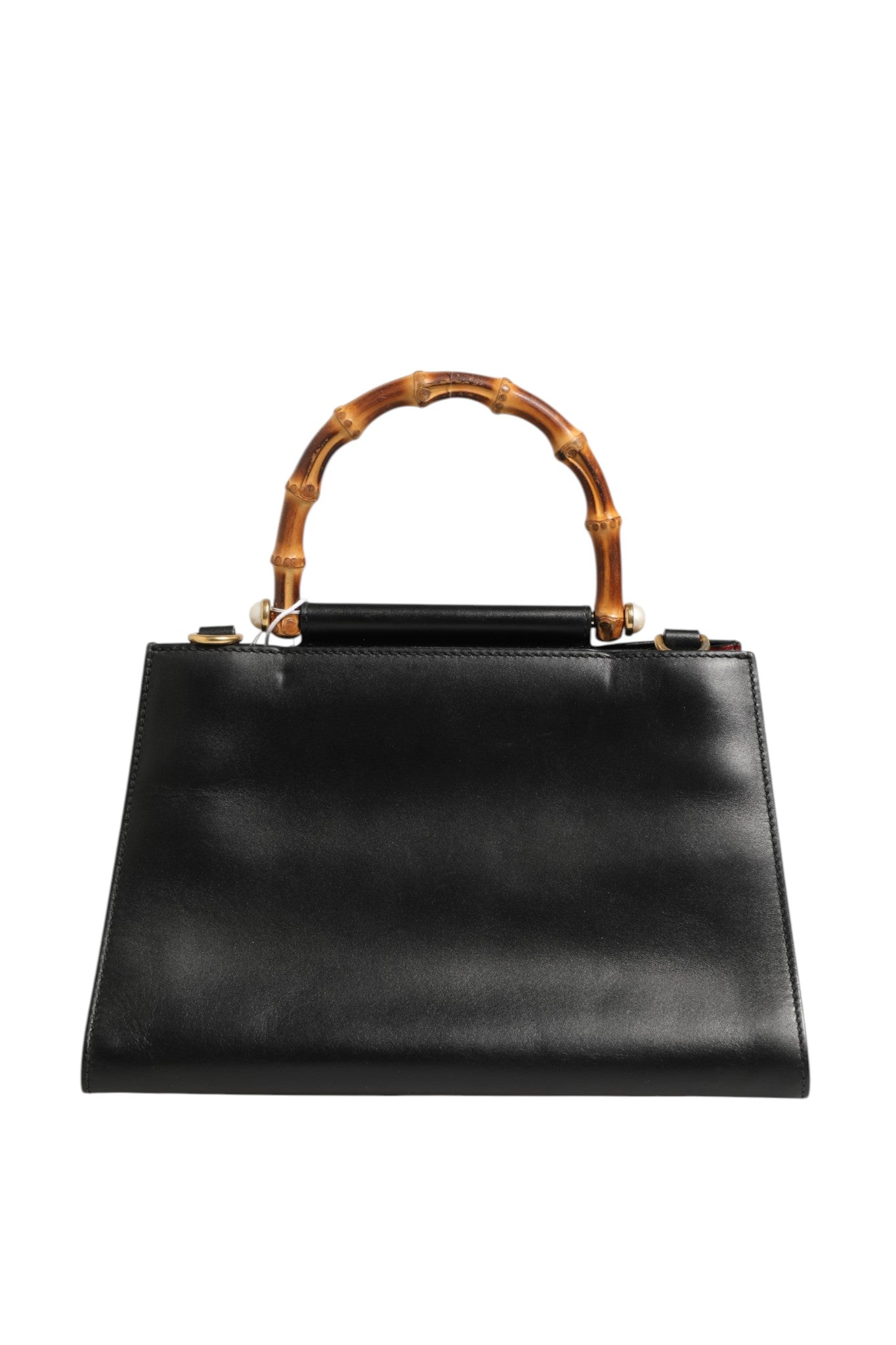 Gucci Nymphaea Bamboo Top Handle Leather Women's Bag ( )