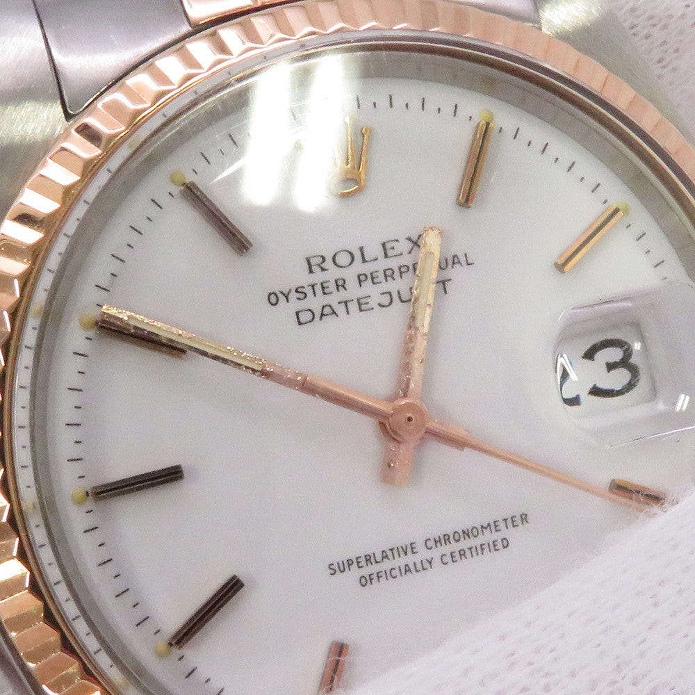 ROLEX Datejust W36mm Stainless Steel K18PG Gold Dial1601/5