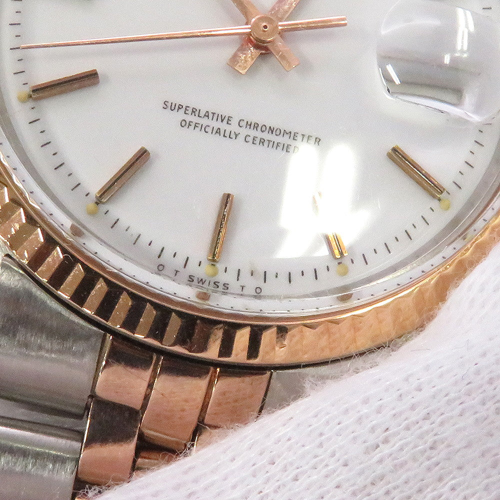 ROLEX Datejust W36mm Stainless Steel K18PG Gold Dial1601/5