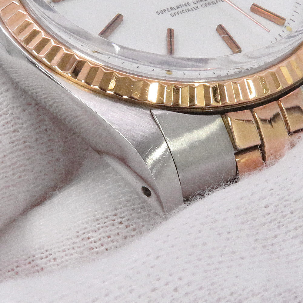 ROLEX Datejust W36mm Stainless Steel K18PG Gold Dial1601/5