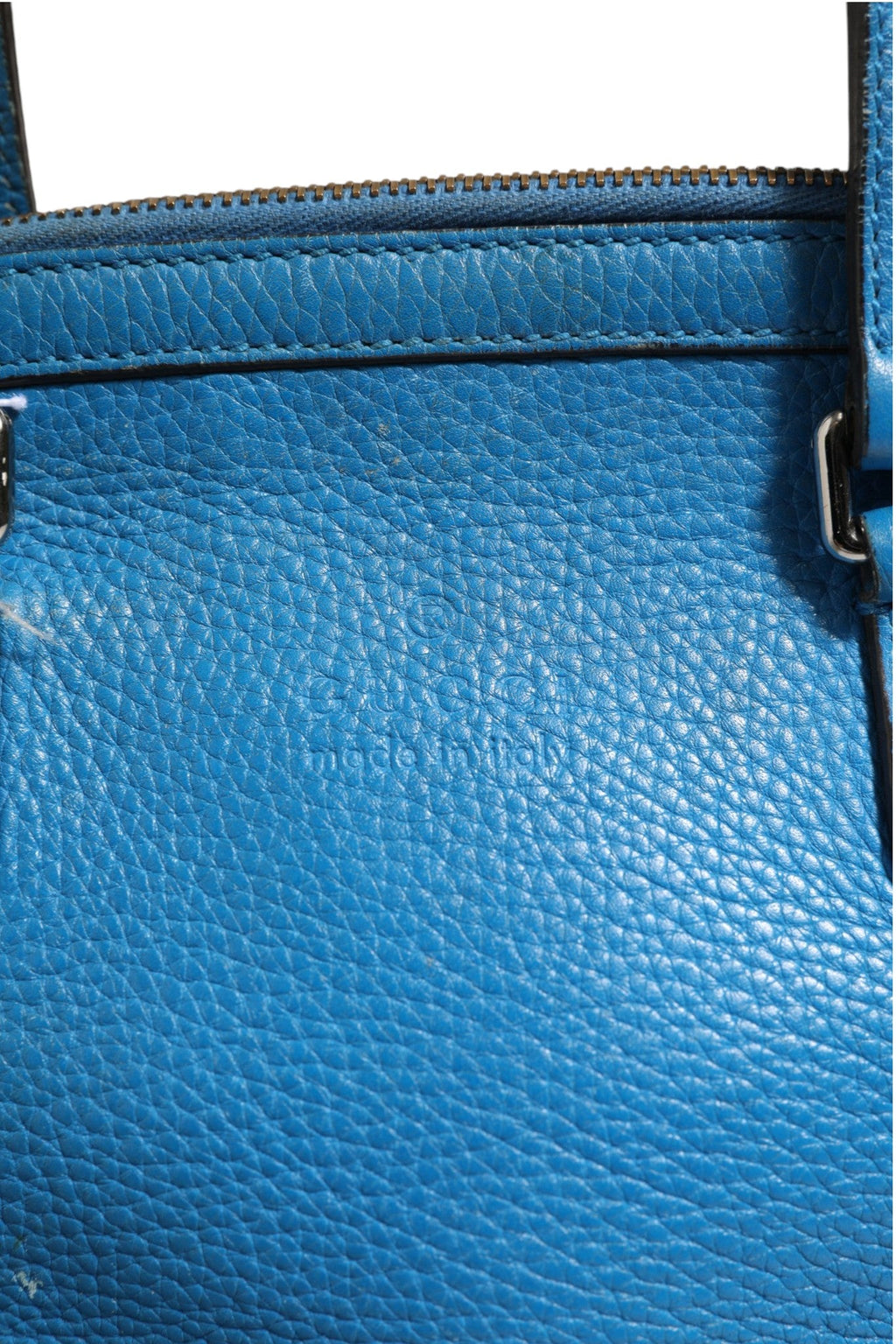 Gucci Blue Leather Dome Women's Handbag ( )