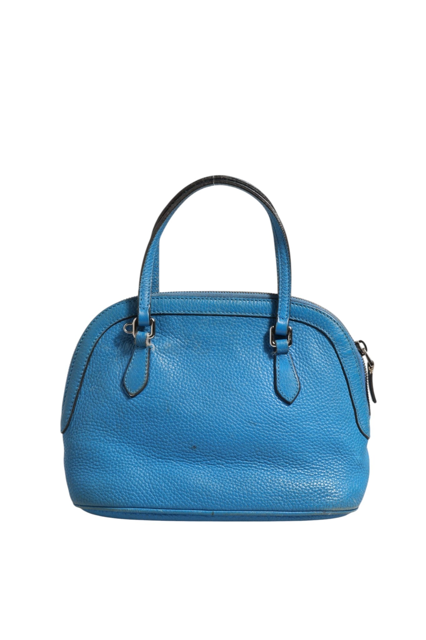 Gucci Blue Leather Dome Women's Handbag ( )