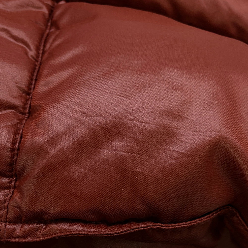 HERMES Down vest Size Chronomat 44 Rouge Basque Country Nylon Down Feather