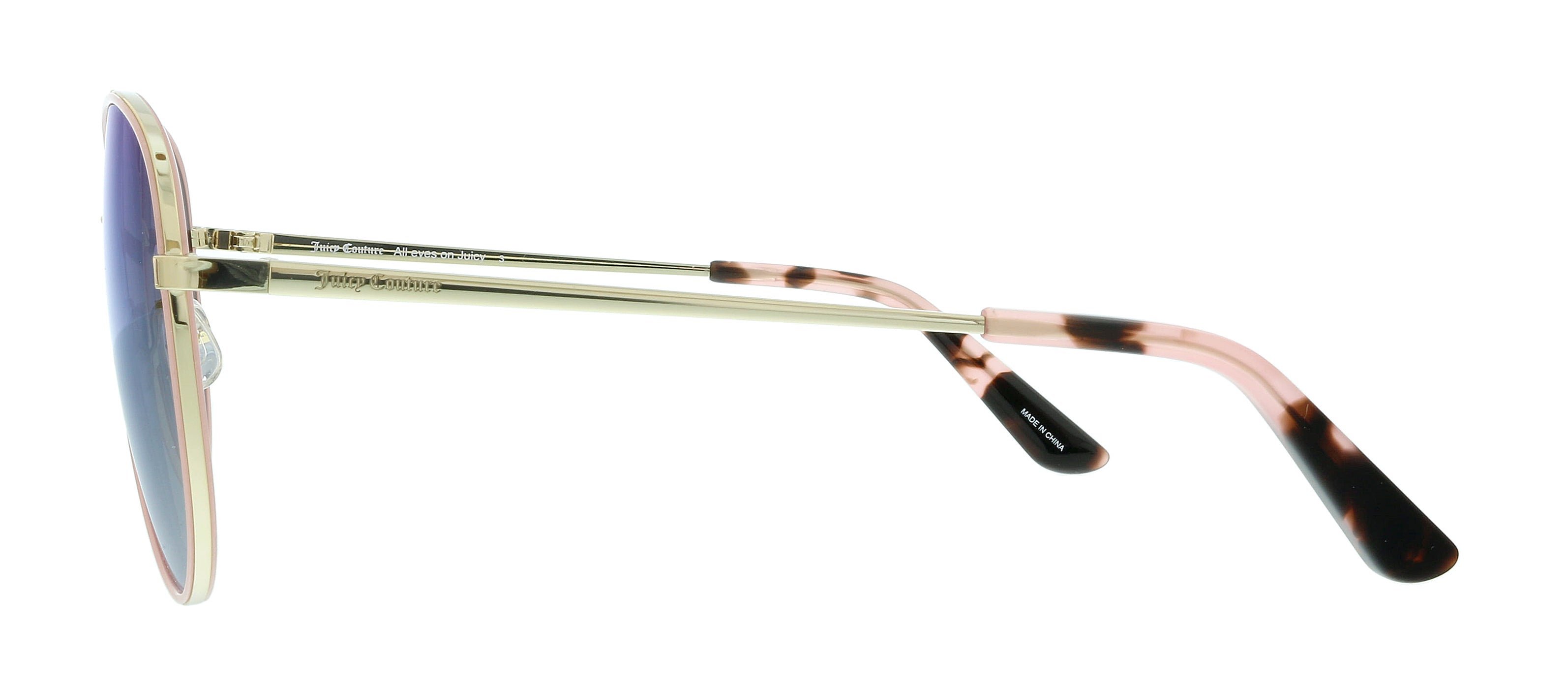Juicy Couture Gold Pink Aviator JU 599/S DC 0EYR Sunglasses