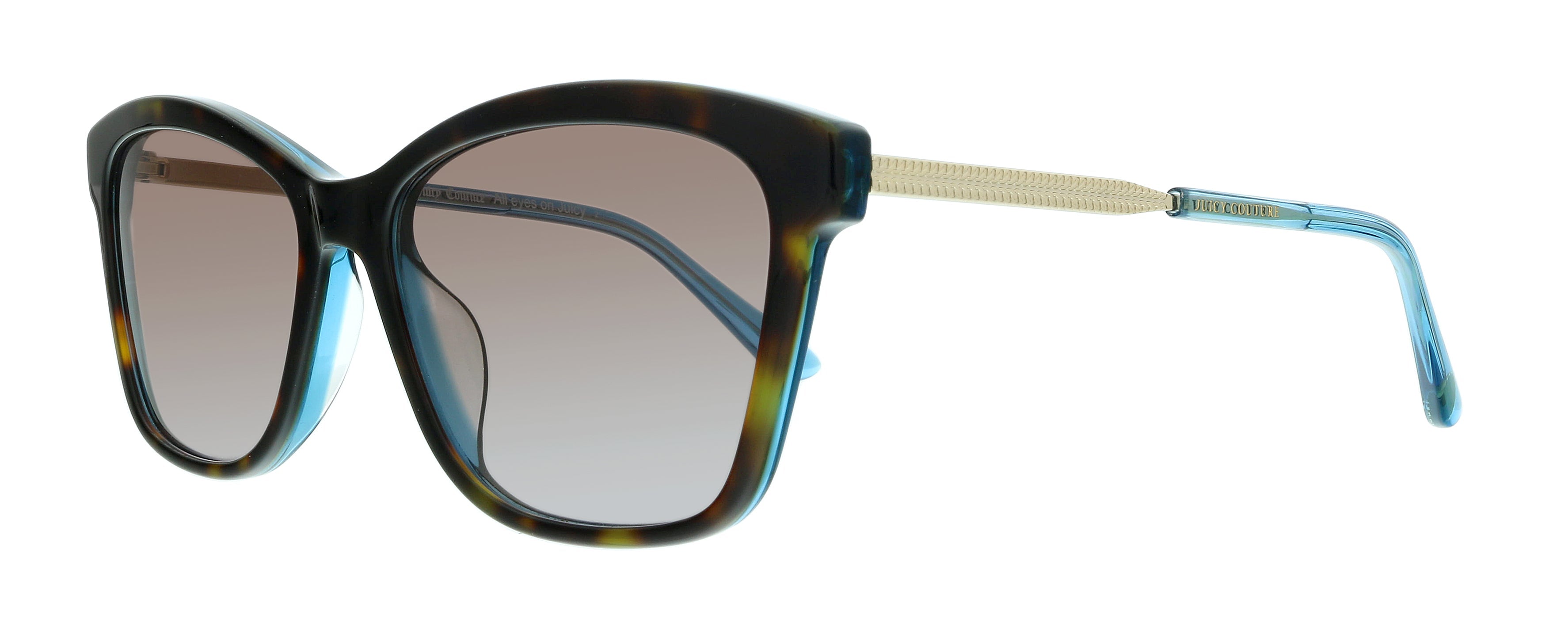 Juicy Couture Havana Blue Square JU 604/S HA 0IPR Sunglasses
