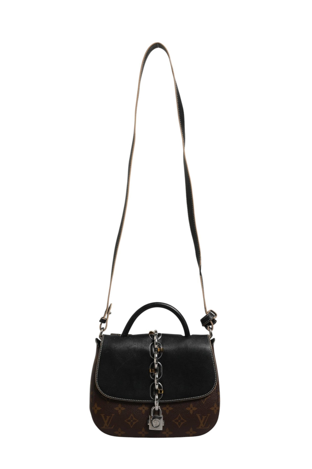 Louis Vuitton Calfskin Monogram Chain It Bag PM Women's Black ( )
