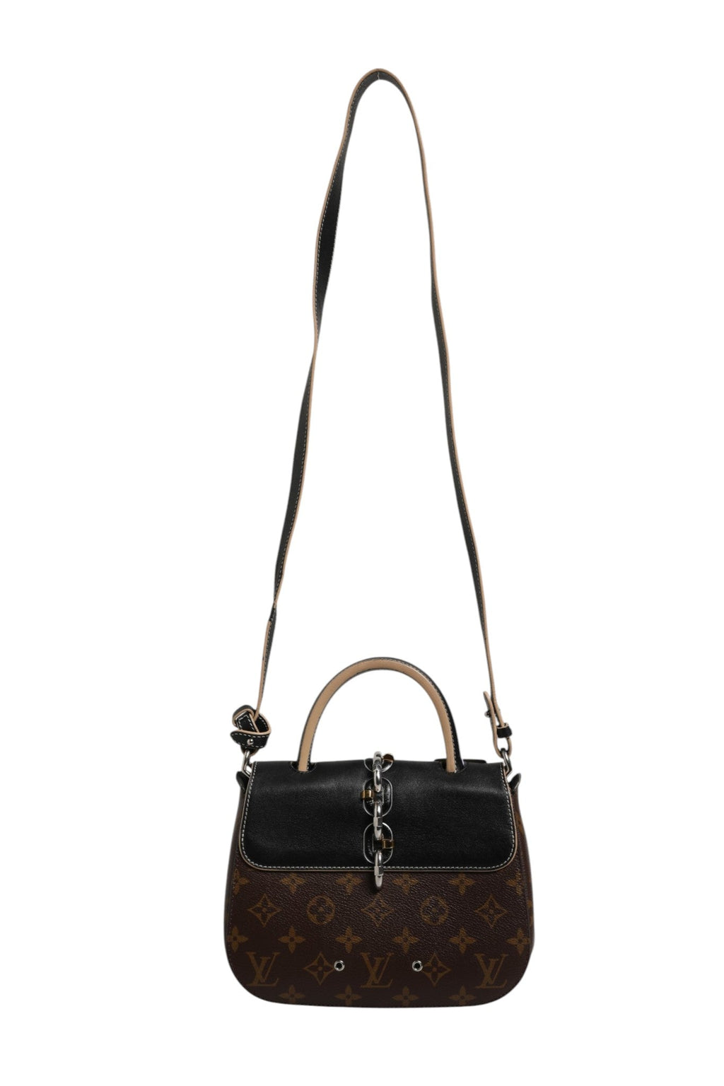 Louis Vuitton Calfskin Monogram Chain It Bag PM Women's Black ( )