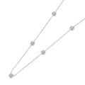 MONNICKENDAM Monnickendam 7 Motif Diamond Station Necklace 18K White Gold