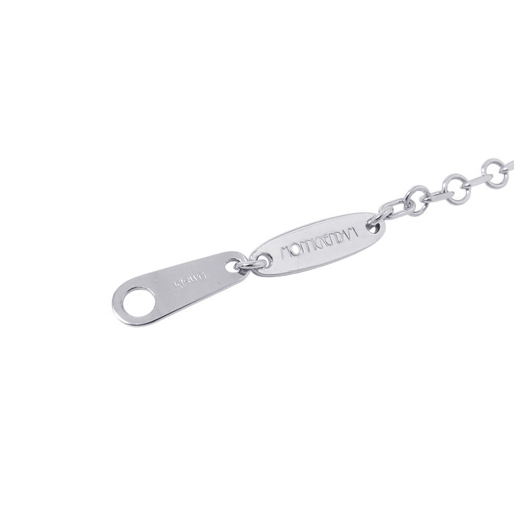MONNICKENDAM Monnickendam 7 Motif Diamond Station Necklace 18K White Gold