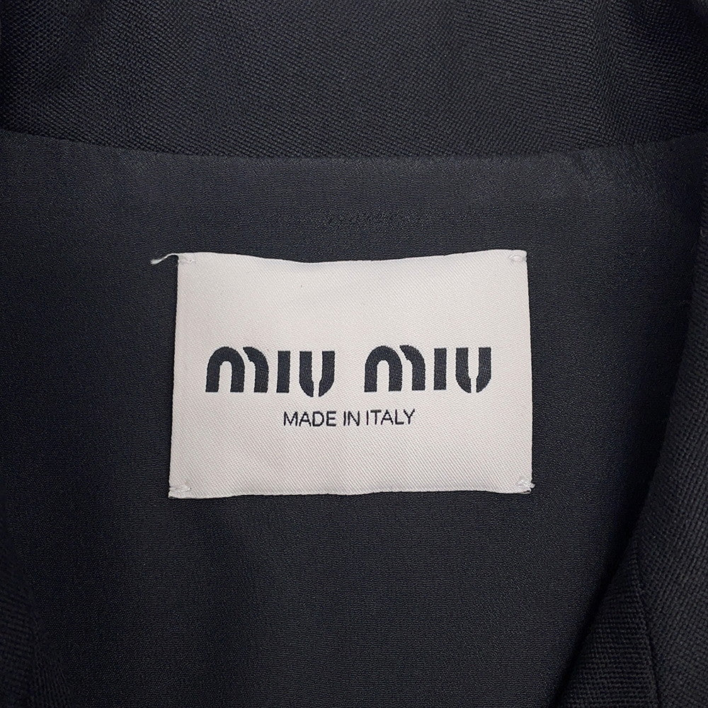 MIUMIU one piece Size 36 BlackMF5621 Wool Polyurethane