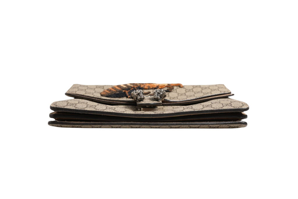 Gucci Supreme Monogram Bee Embroidered Shoulder Women's Bag ( )