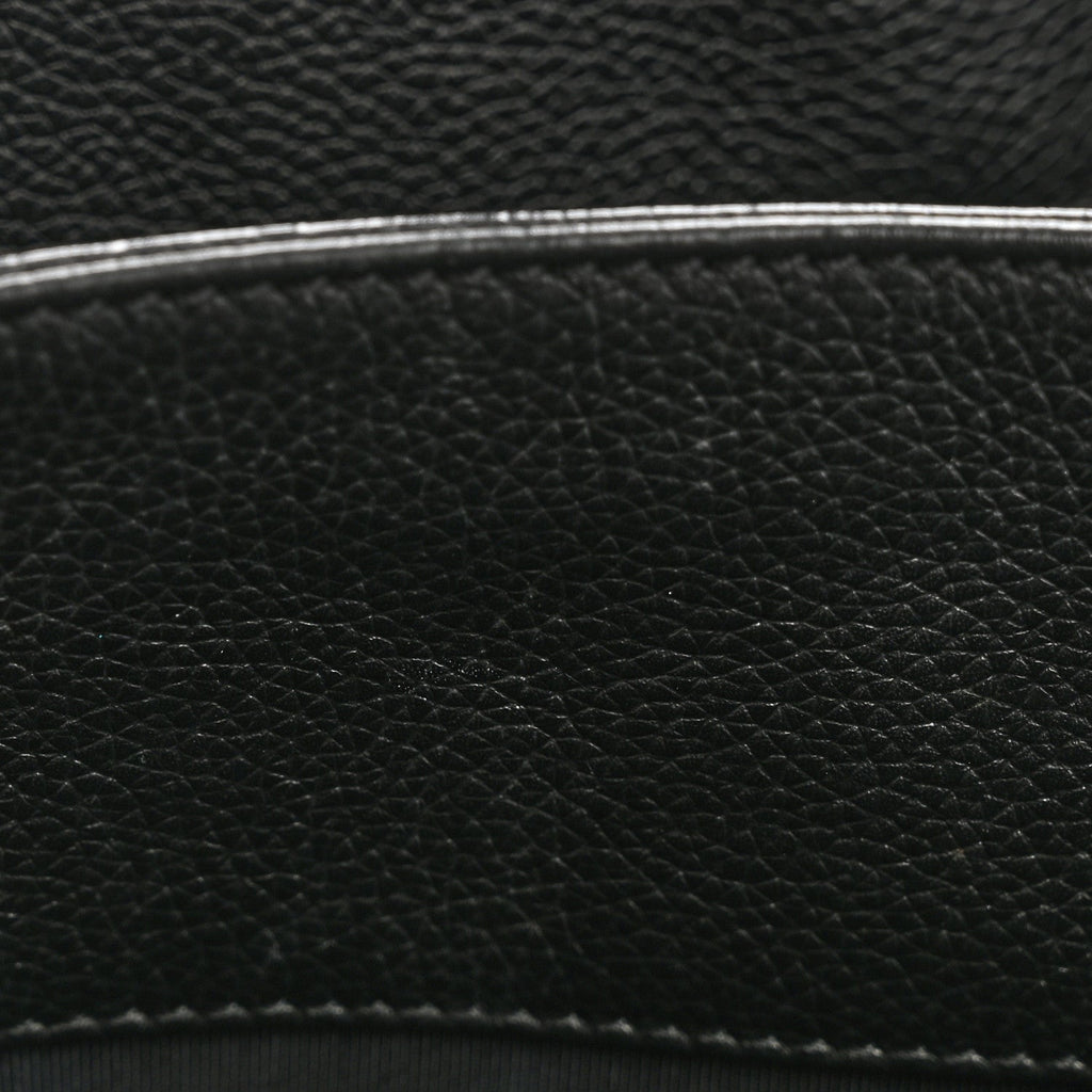Calfskin Cerf Executive Shopper Tote Black