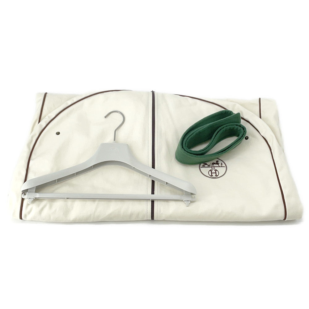 HERMES long vest Size 42 Green4H0101DA Cashmere100%