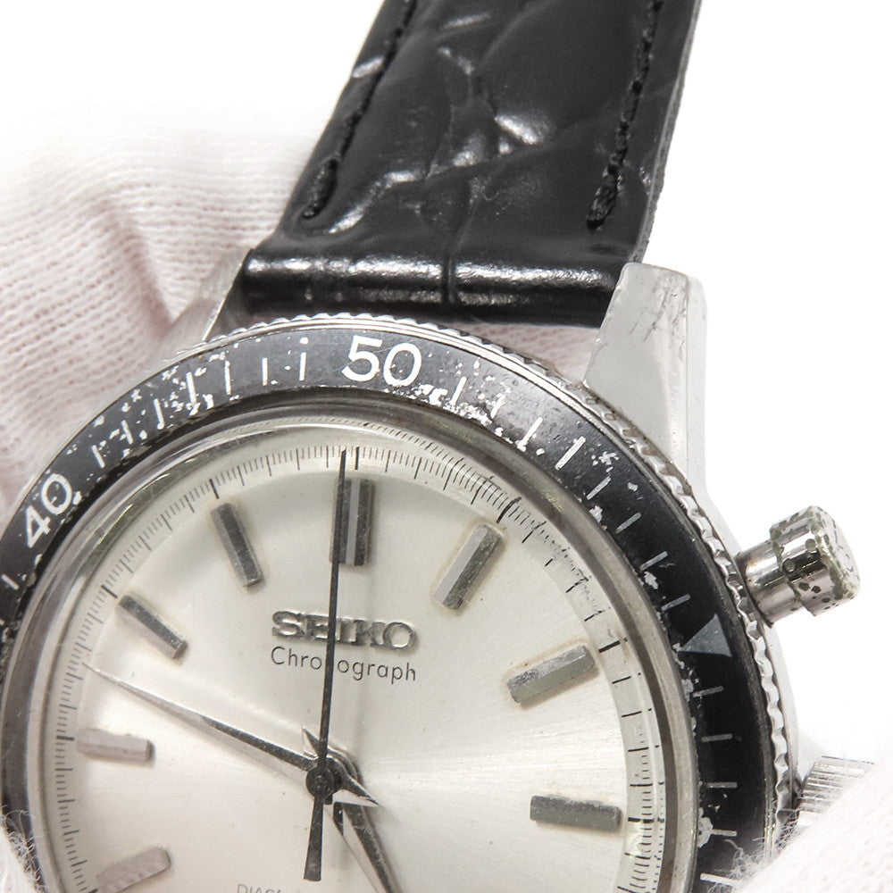 SEIKO One-Push Chronograph W36mm Stainless Steel Silver Dial5719-8980