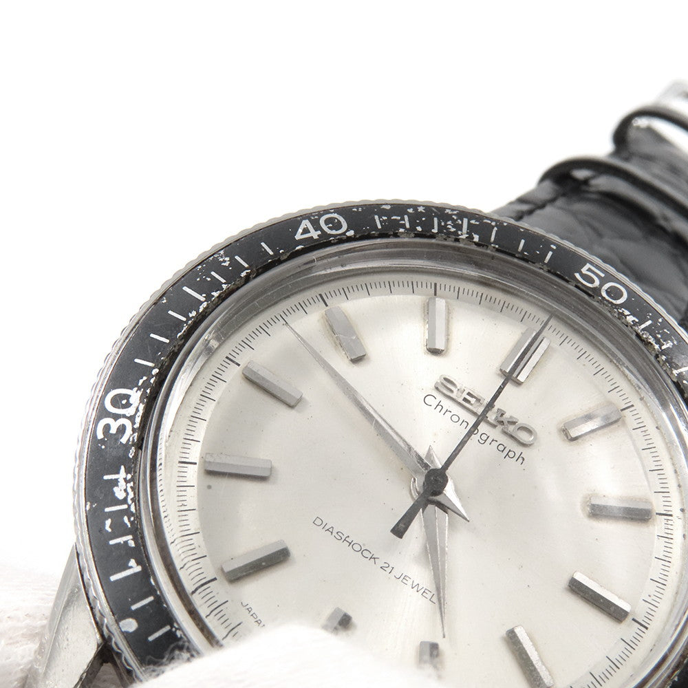 SEIKO One-Push Chronograph W36mm Stainless Steel Silver Dial5719-8980