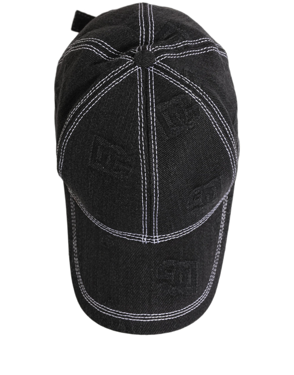 Dolce & Gabbana Men Black Cotton 6 Panel Baseball Capello Men's Hat