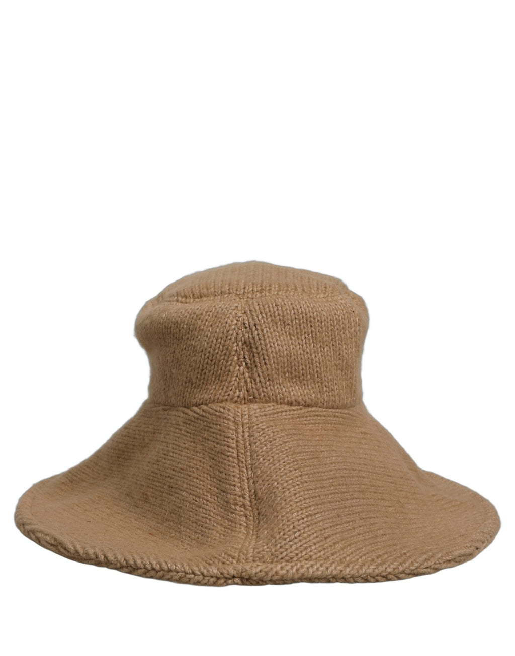 Dolce & Gabbana Women Brown Cotton Knit WideBrim Bucket Capello Women's Hat