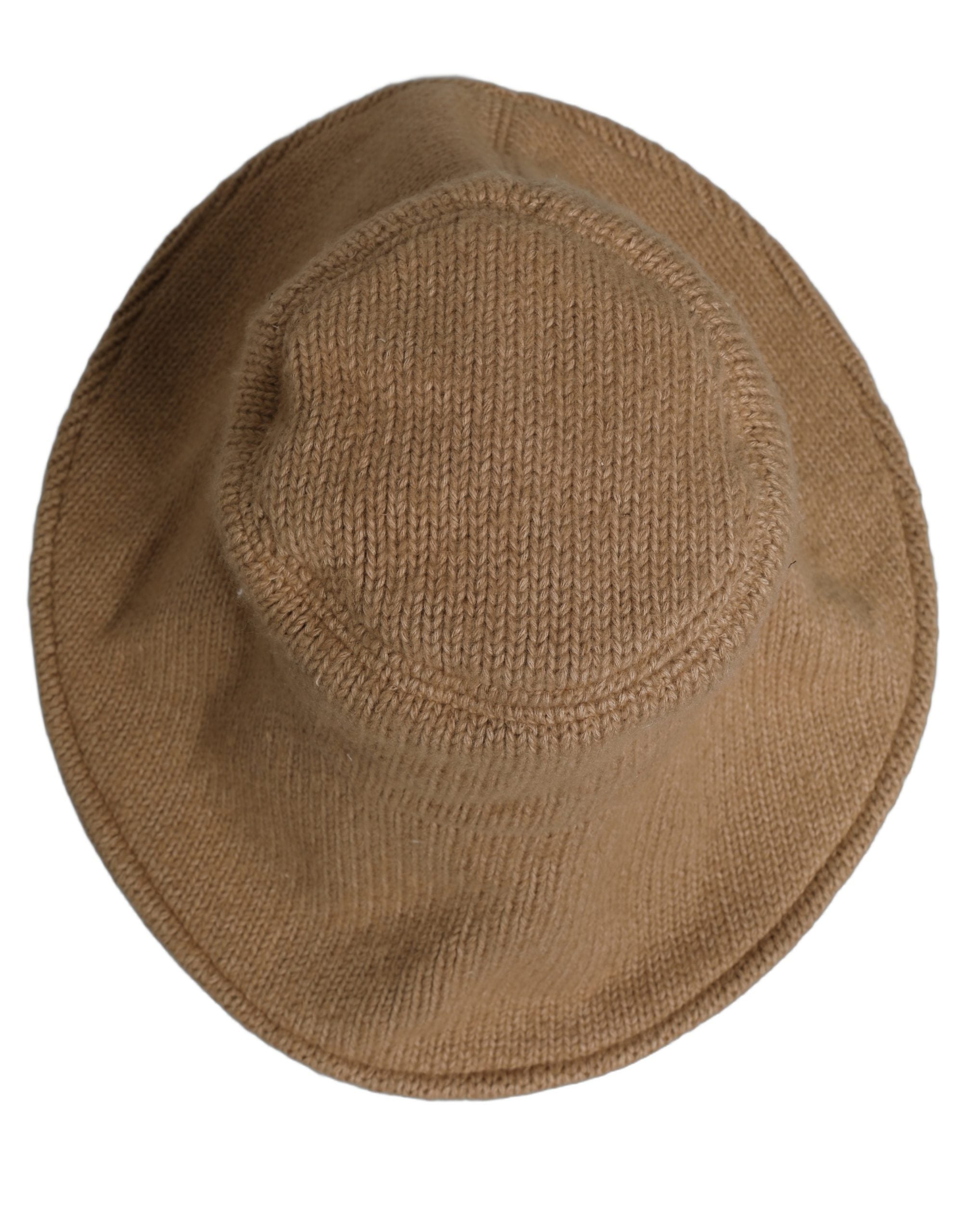 Dolce & Gabbana Women Brown Cotton Knit WideBrim Bucket Capello Women's Hat