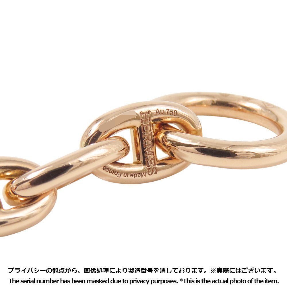 HERMES Chaine d'Ancre 62 frames Necklace Size TPM 18K Pink Gold