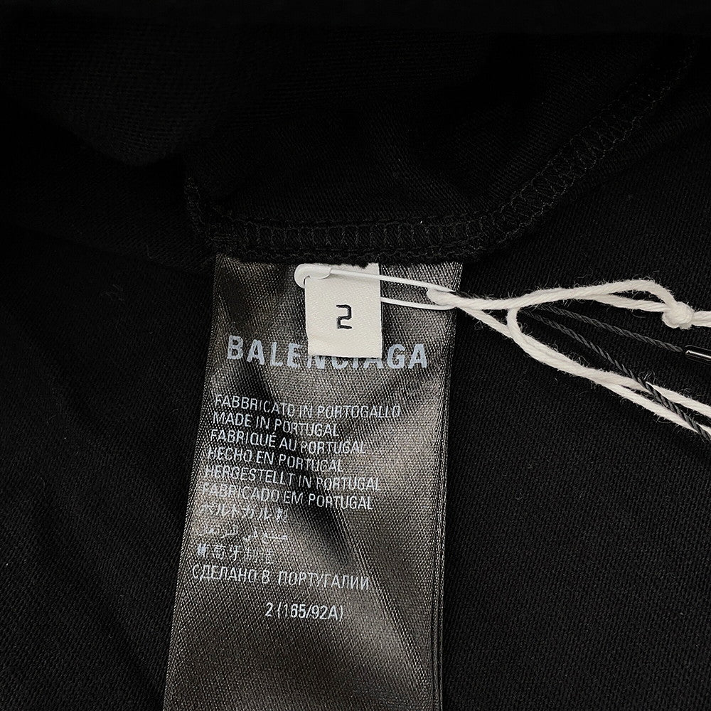 BALENCIAGA adidasCollaboration Cut and Sew Size 2 Black739101 Cotton100%