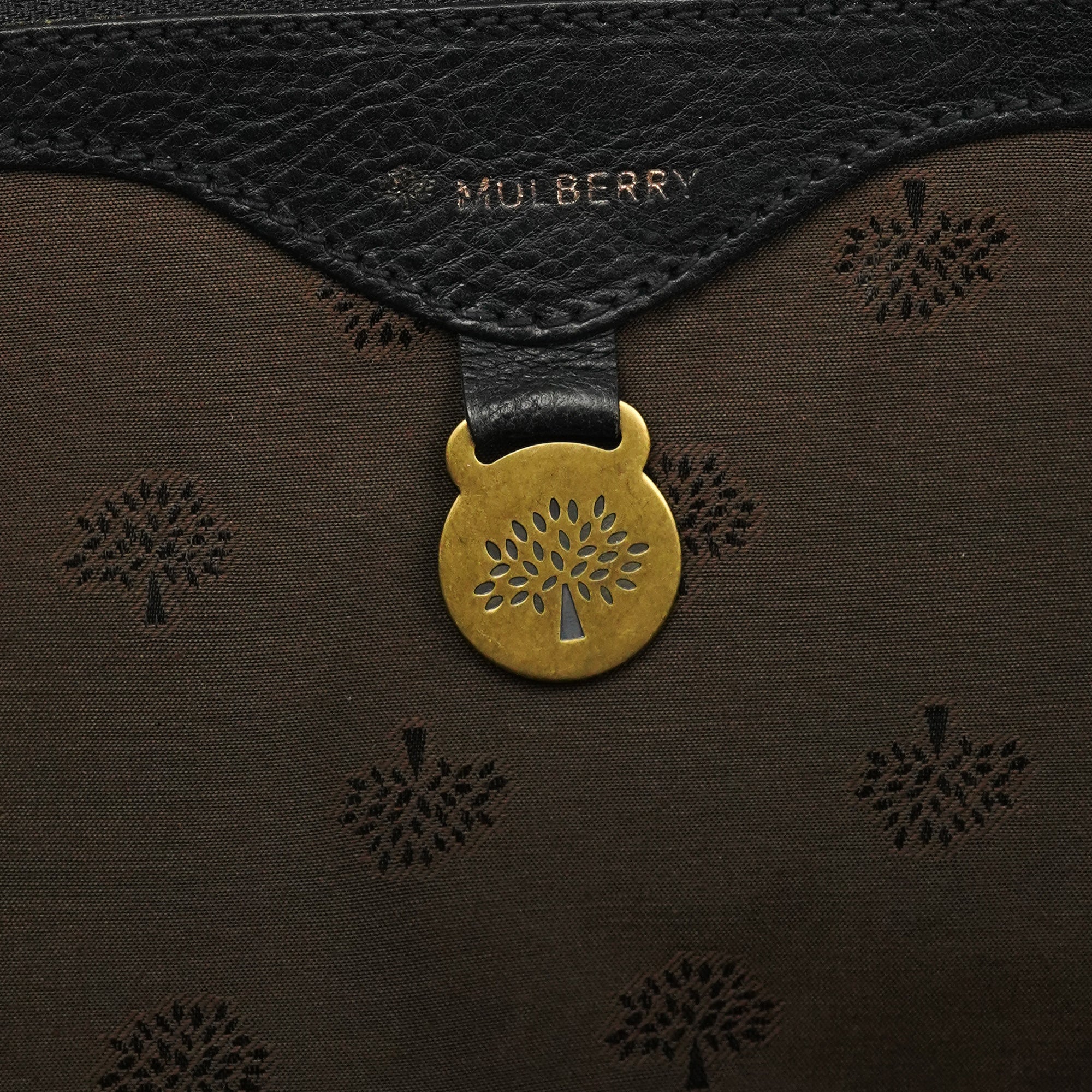 Black Leather Studded Bayswater Bag