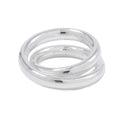 HERMES Caba Cityslide clutchertige Ring Size 54/#14 Silver SV925