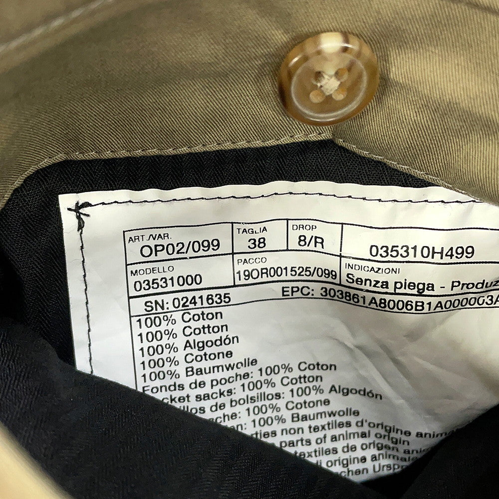HERMES Cargo Pants Size 38 KhakiOP02/099 Cotton100%